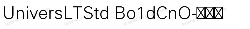 UniversLTStd Bo1dCnO字体转换